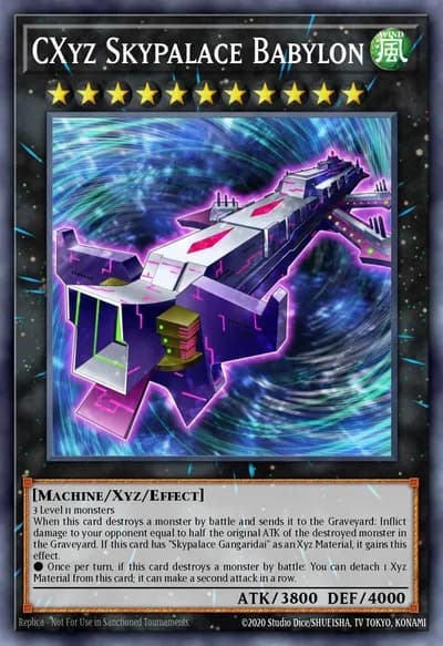 CXyz Skypalace Babylon — Carta Yu-Gi-Oh!