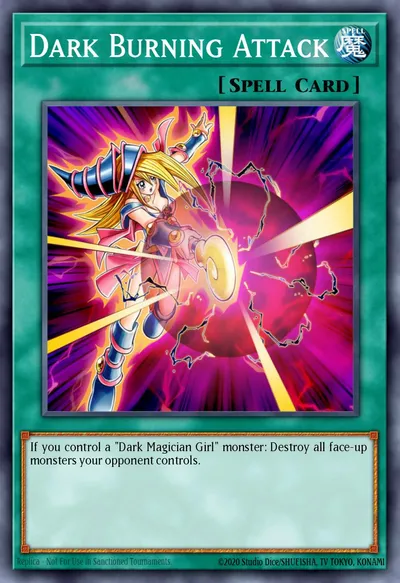 Dark Burning Attack — Carta Yu-Gi-Oh!