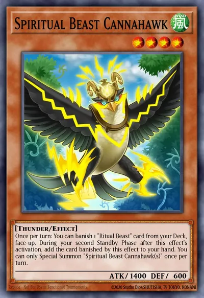 Besta Espiritual Cannahawk — Carta Yu-Gi-Oh!