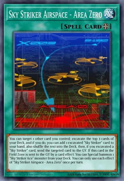 Sky Striker Airspace - Área Zero — Carta Yu-Gi-Oh!