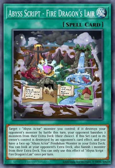 Roteiro do Abismo - Covil do Dragão de Fogo — Carta Yu-Gi-Oh!