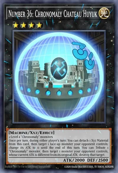 Número 36: Chronomaly Chateau Huyuk — Carta Yu-Gi-Oh!