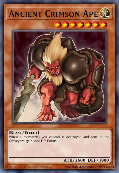 Macaco Carmesim Ancestral — Carta Yu-Gi-Oh!