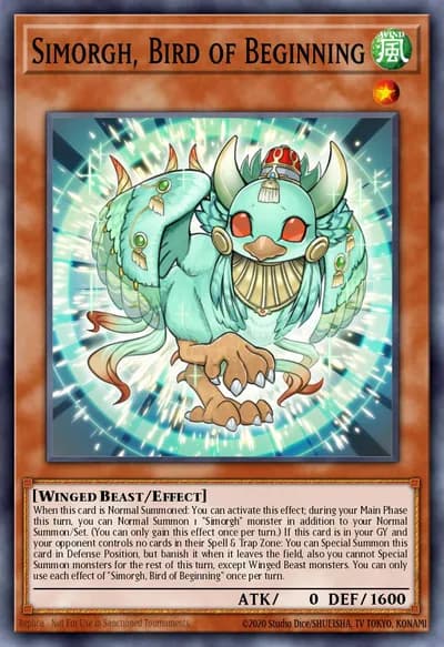 Simorgh, Bird of Beginning — Carta Yu-Gi-Oh!