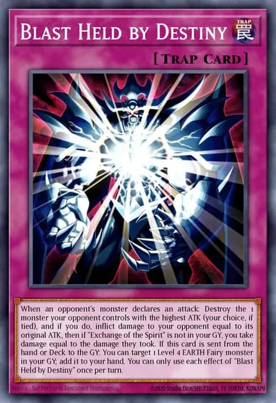 Blast Held by Destiny — Carta Yu-Gi-Oh!