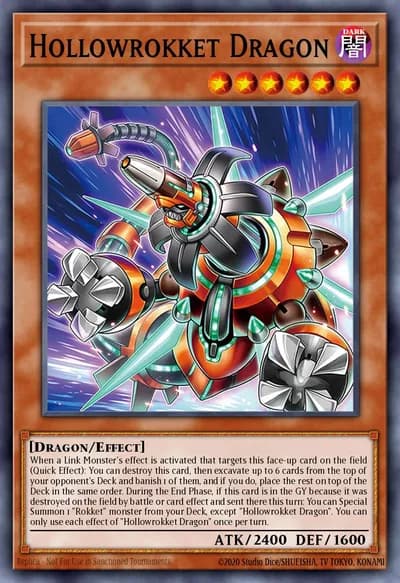 Hollowrokket Dragon — Carta Yu-Gi-Oh!