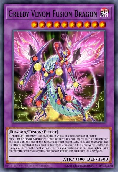 Dragão da Fusão Venenosa Ganancioso — Carta Yu-Gi-Oh!
