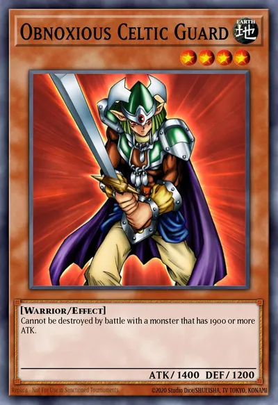Obnoxious Celtic Guard — Carta Yu-Gi-Oh!