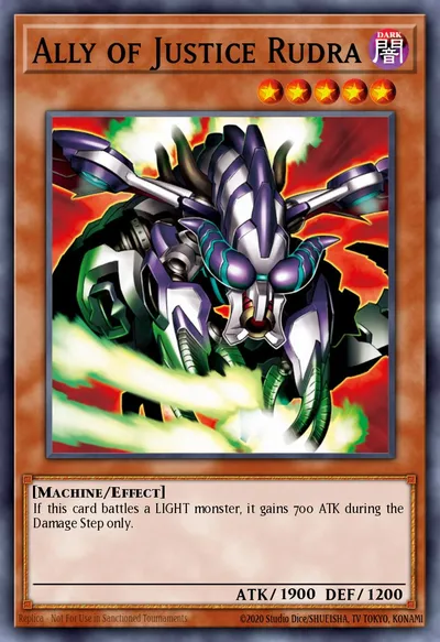 Aliado da Justiça Rudra — Carta Yu-Gi-Oh!