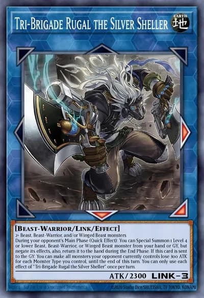Tri-Brigade Rugal the Silver Sheller — Carta Yu-Gi-Oh!