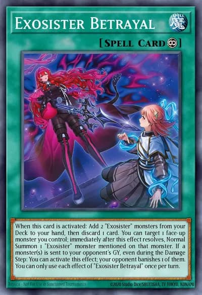 Exosister Betrayal — Carta Yu-Gi-Oh!