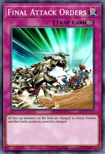 Ordens de Ataque Final — Carta Yu-Gi-Oh!
