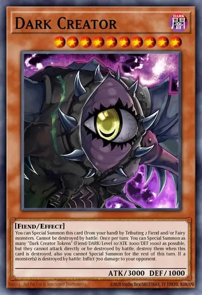 Criador das Trevas — Carta Yu-Gi-Oh!