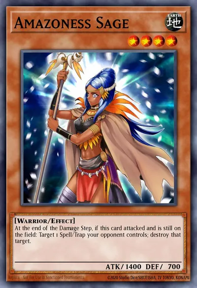 Sábia Amazoness — Carta Yu-Gi-Oh!