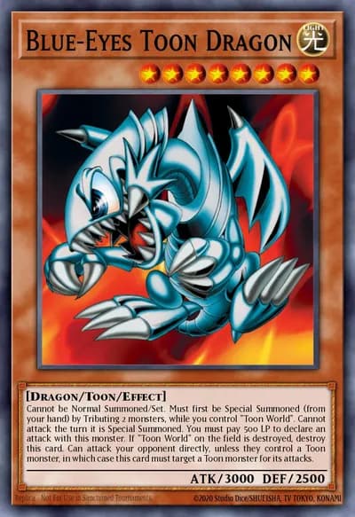 Dragão Toon de Olhos Azuis — Carta Yu-Gi-Oh!