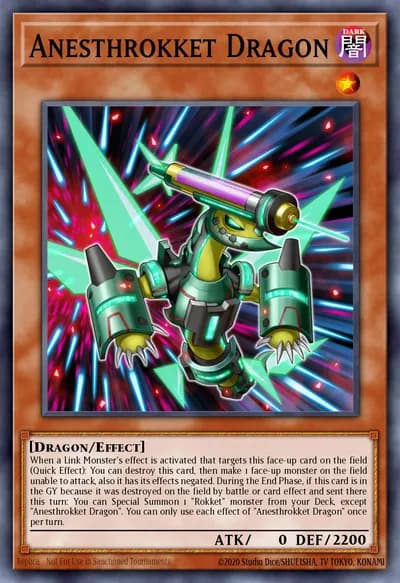 Anesthrokket Dragon — Carta Yu-Gi-Oh!