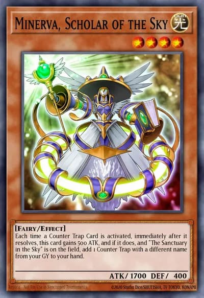 Minerva, Erudita do Céu — Carta Yu-Gi-Oh!