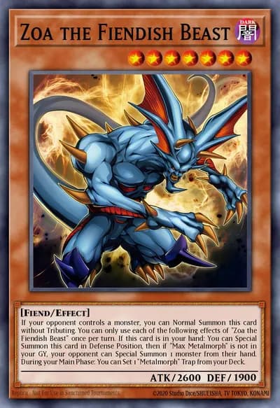 Zoa, a Fera Demoníaca — Carta Yu-Gi-Oh!