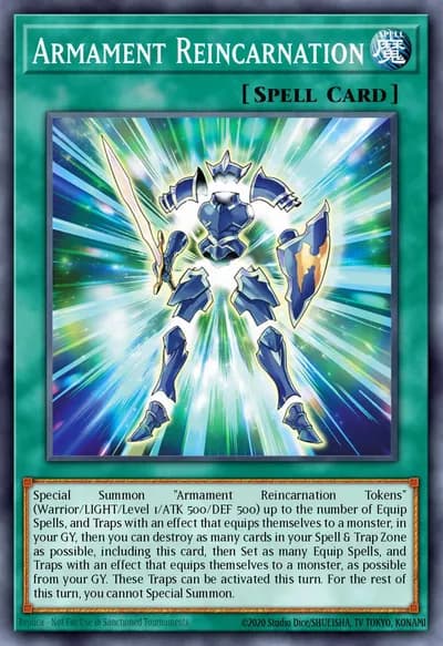 Reencarnação do Armamento — Carta Yu-Gi-Oh!