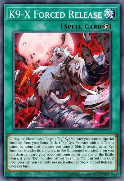 K9-X Liberação Forçada — Carta Yu-Gi-Oh!