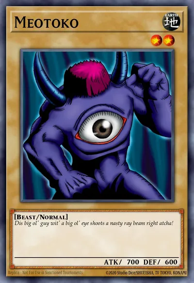 Meotoko — Carta Yu-Gi-Oh!