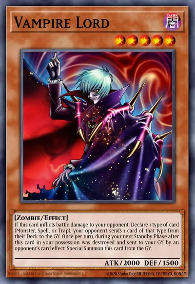 Vampire Lord — Carta Yu-Gi-Oh!