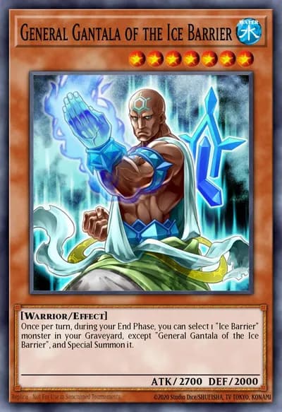 General Gantala da Barreira de Gelo — Carta Yu-Gi-Oh!