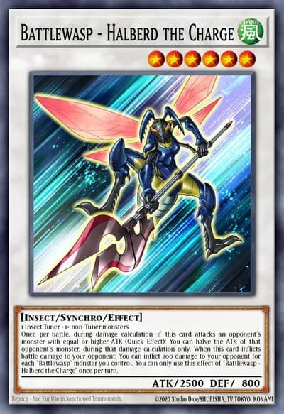 Battlewasp - Halberd the Charge — Carta Yu-Gi-Oh!