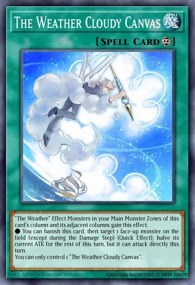 The Weather Cloudy Canvas — Carta Yu-Gi-Oh!