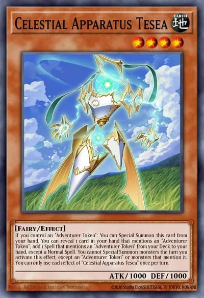 Aparelho Celestial Tesea — Carta Yu-Gi-Oh!