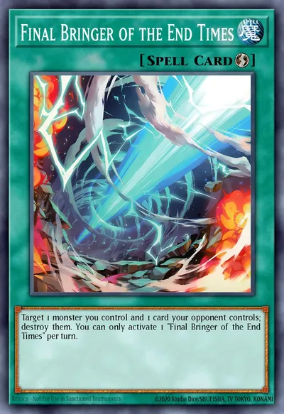 Trazedor Final dos Tempos Finais — Carta Yu-Gi-Oh!