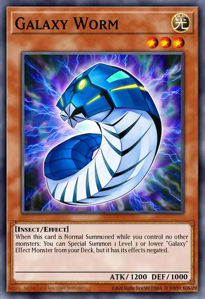 Verme Galáctico — Carta Yu-Gi-Oh!