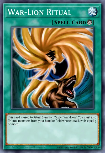Ritual do Leão da Guerra — Carta Yu-Gi-Oh!