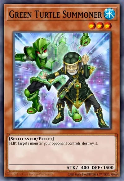 Invocador da Tartaruga Verde — Carta Yu-Gi-Oh!