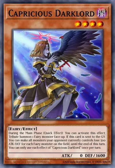 Capricious Darklord — Carta Yu-Gi-Oh!