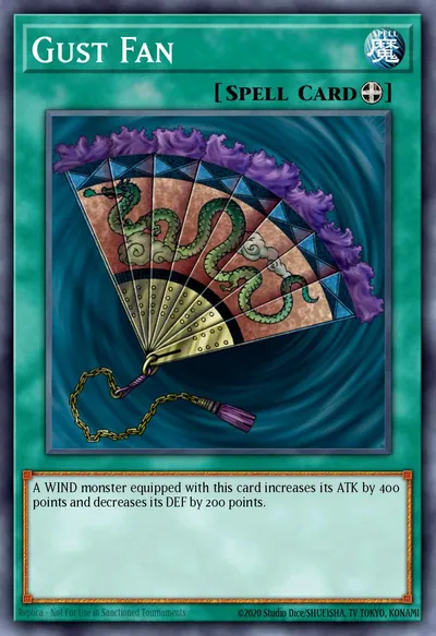 Ventilador de Ventania — Carta Yu-Gi-Oh!