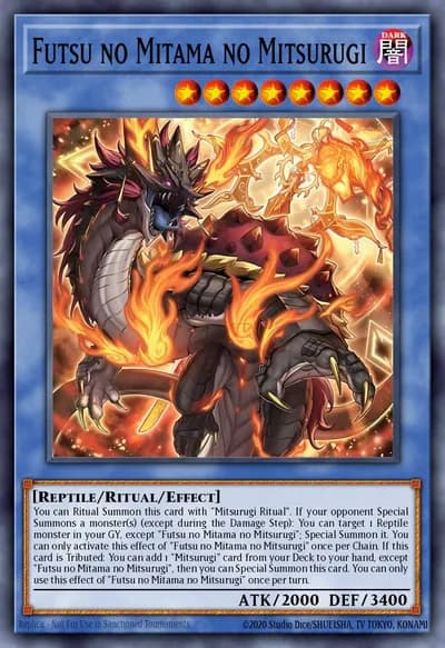 Futsu no Mitama no Mitsurugi — Carta Yu-Gi-Oh!