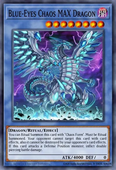 Dragão do Caos MAX de Olhos Azuis — Carta Yu-Gi-Oh!