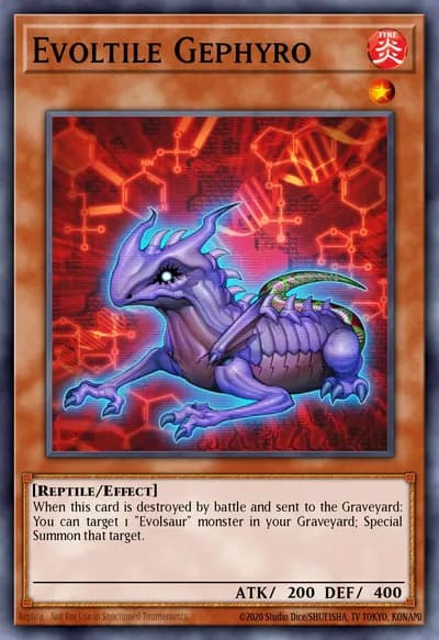 Evoltile Gephyro — Carta Yu-Gi-Oh!