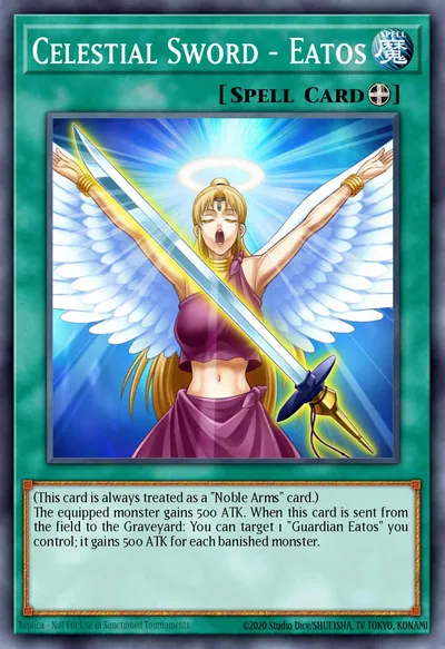 Espada Celestial - Eatos — Carta Yu-Gi-Oh!