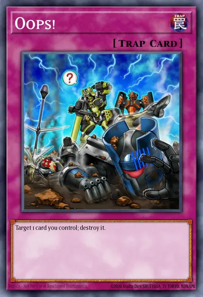 Ops! — Carta Yu-Gi-Oh!