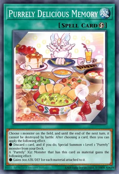 Memória Deliciosa Purrely — Carta Yu-Gi-Oh!