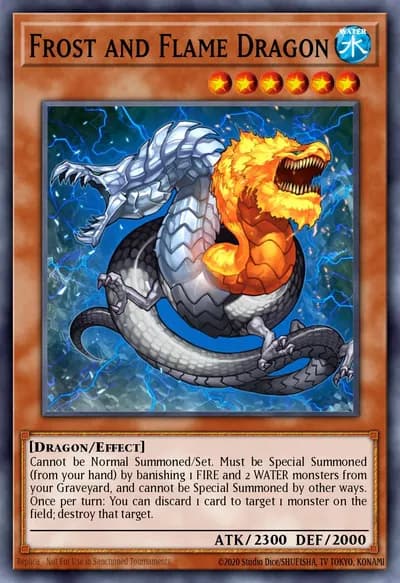 Dragão de Gelo e Fogo — Carta Yu-Gi-Oh!