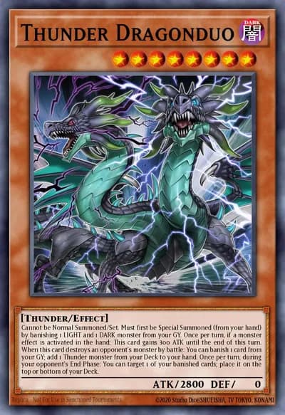 Thunder Dragonduo — Carta Yu-Gi-Oh!