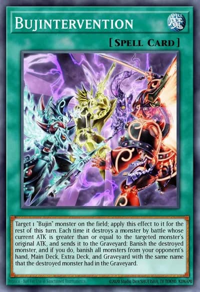 Intervenção Bujin — Carta Yu-Gi-Oh!