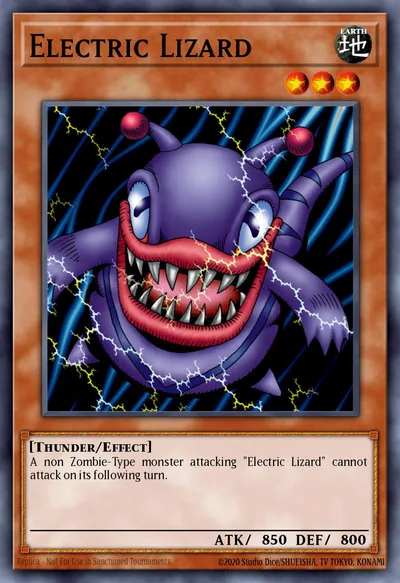 Lagarto Elétrico — Carta Yu-Gi-Oh!