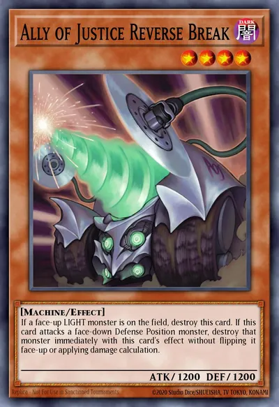 Ally of Justice Reverse Break — Carta Yu-Gi-Oh!