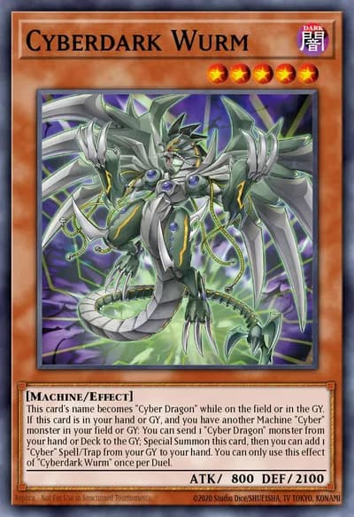 Cyberdark Wurm — Carta Yu-Gi-Oh!