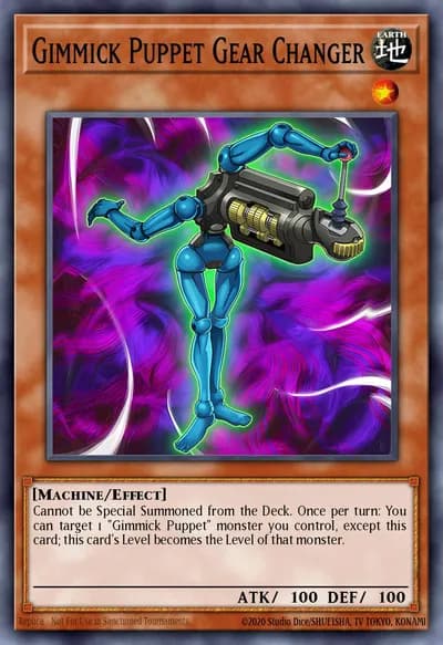 Gimmick Puppet Gear Changer — Carta Yu-Gi-Oh!