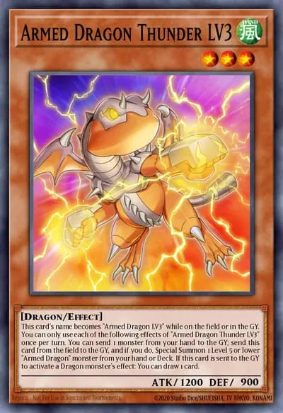 Armed Dragon Thunder LV3 — Carta Yu-Gi-Oh!